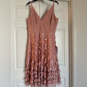 Dress the Population Mauve Embroidered Mini Dress
